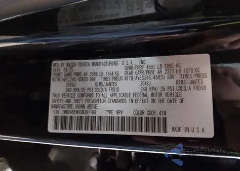 2025 Mazda Cx-50 2.5 S Premium Plus Package из США, поврежденный, VIN 7MMVABEM4SN391198